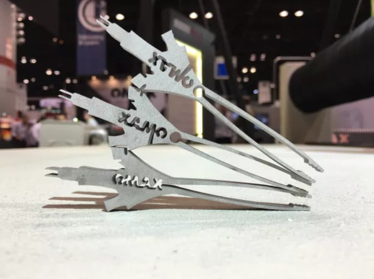 Image of waterjet cut samples