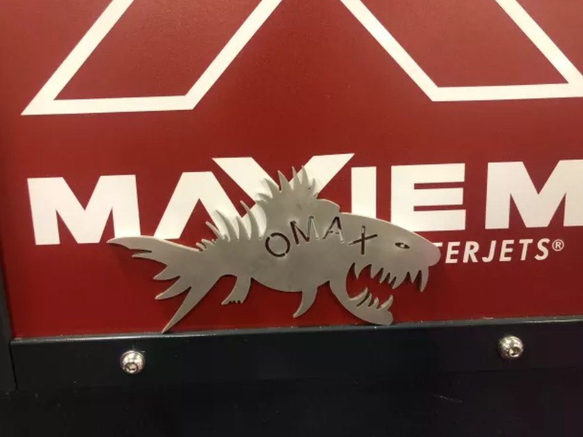Image of metal shark cut sample