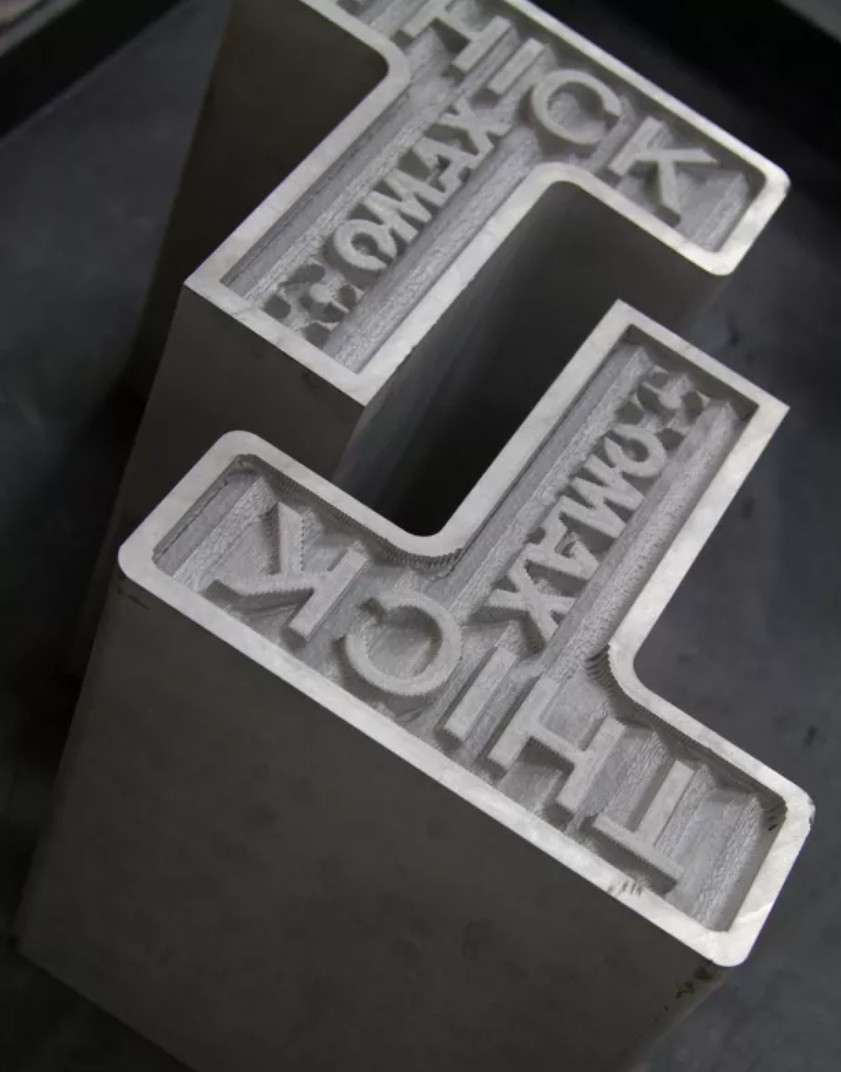 Image of thick metal cut sample