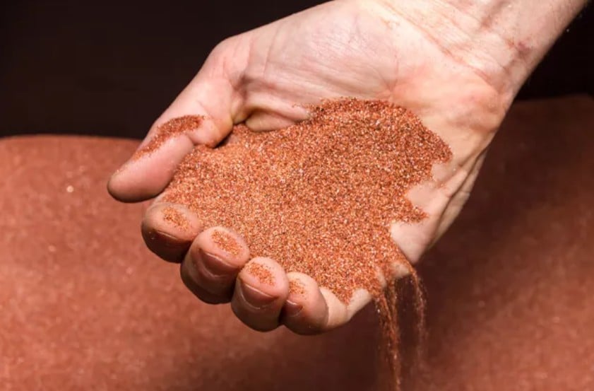 Image of Garnett abrasive material