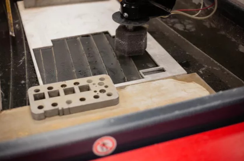 Image of waterjet table slats