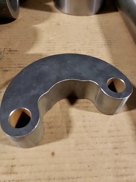 Thick cut steel with waterjet